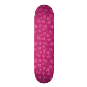 Magentafärgat bärmönster skateboard bräda 19,5 cm