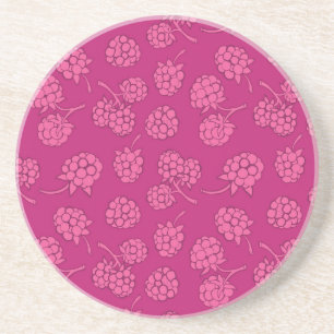 Magentafärgat bärmönster underlägg sandsten