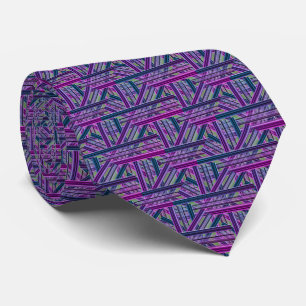 Magentan Blue Lila Unik Mönster Slips