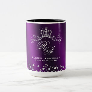 Magentan Krona Monogram Två-Tonad Mugg
