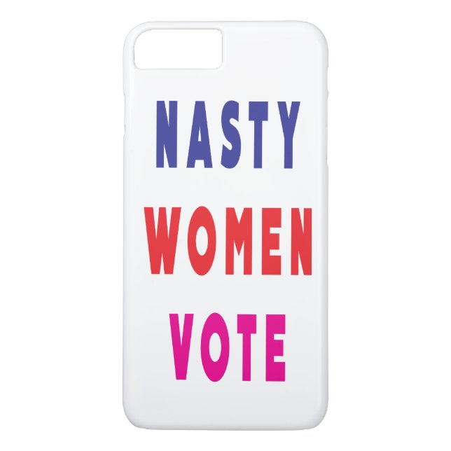 Magentan Nasty Women  Blue Red Rosa Case-Mate iPhone Skal (Baksida)