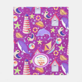 Magentan roligt Beach Fleecefilt