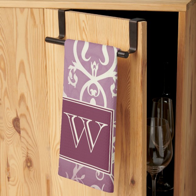 Magentans Elegant Mjuk monogram Towel Kökshandduk (Thirds Fold)