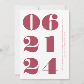 Magentans rena elegant modern och minimalistisk inbjudningar