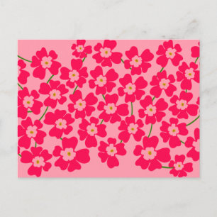 Magentans Rosa Fantasy Flower Power Vykort