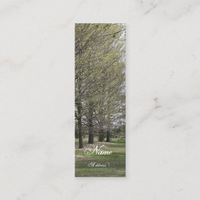 Mager affär mini visitkort (Framsida)