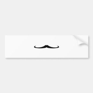 Mager mustasch bildekal