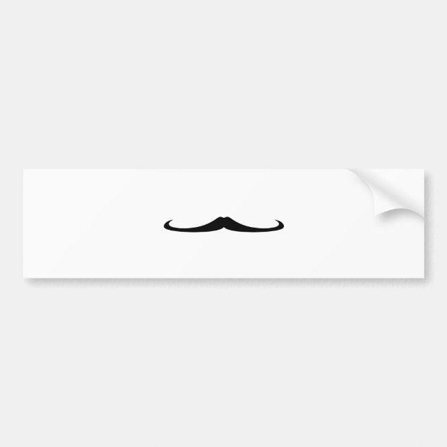 Mager mustasch bildekal (Framsidan)