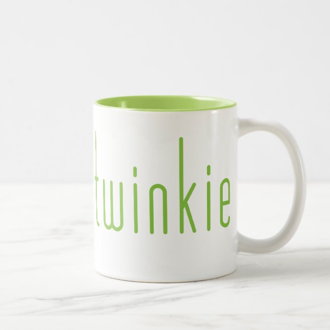 Mager Twinkie mugg - grönt (Höger)