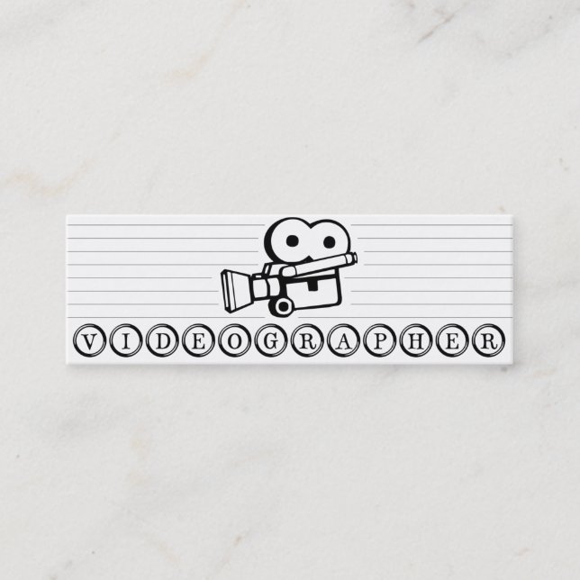 Mager Videographer visitkort (Framsida)