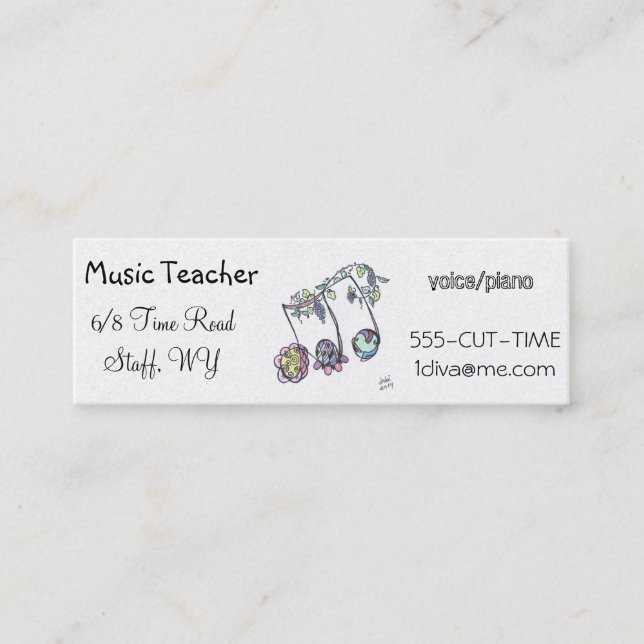 mager visitkort (Framsida)