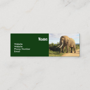 Mager visitkortmall för elefant mini visitkort