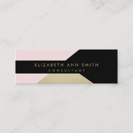 Magert guld verkställer den chic visitkorten mini visitkort