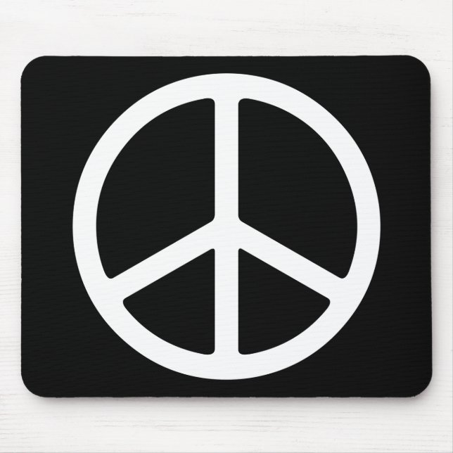 Magert vitfredsymbol musmatta (Framsidan)