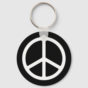 Magert vitfredsymbol nyckelring