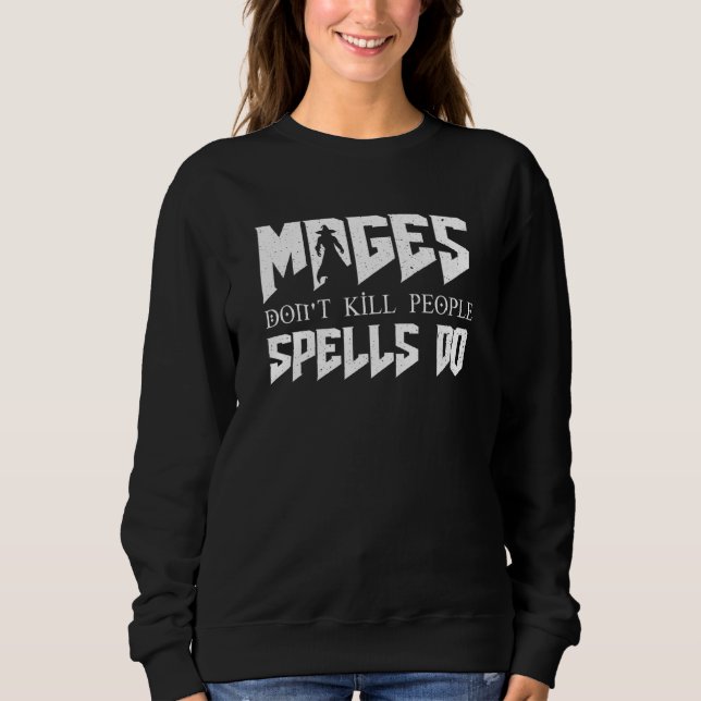 Mages Don T Döda People RPG-roll Player Tabletop G Shirt (Framsida)