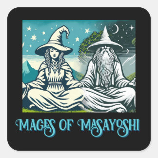 Mages of Masayoshi Sticker Fyrkantigt Klistermärke