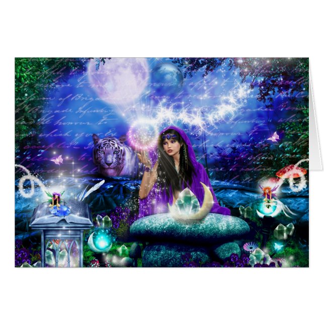 Magestic berömmelsekort hälsningskort (Framsidan Horizontal)