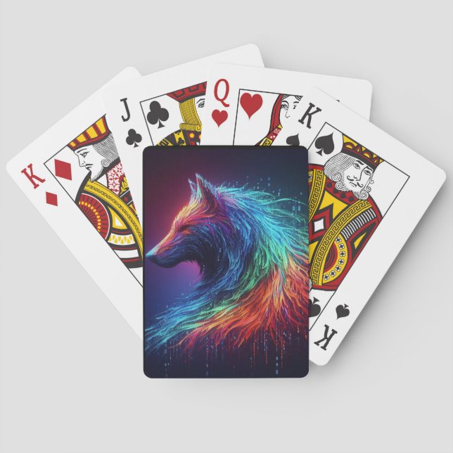 Magestisk Varg Casinokort (Baksidan)