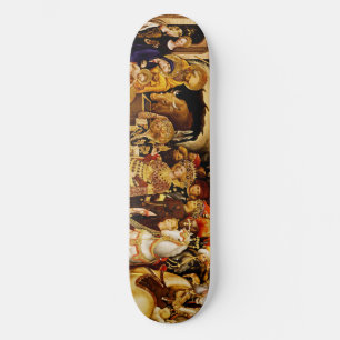 Maggia tillbedjan av Gentile da Fabriano Mini Skateboard Bräda 18,5 Cm