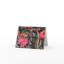 MAGGIE Black chow ART CARD