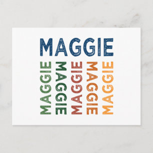 Maggie Cute Colorful Vykort