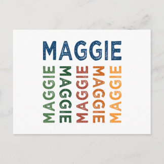 Maggie Cute Colorful Vykort