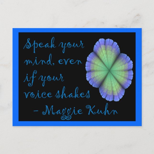 Maggie Kuhn-vykort Vykort (Framsida)