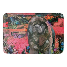 MAGGIE svart chow låda eller badmat Badrumsmatta