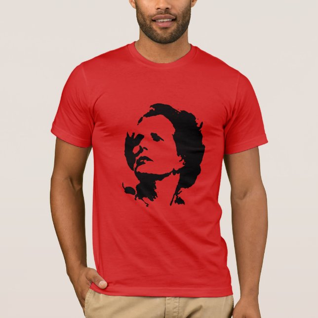 Maggie Thatcher (Che Guevara Style) T Shirt (Framsida)