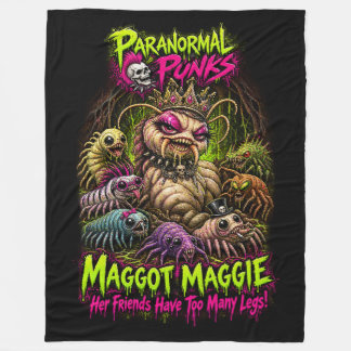 Maggot Maggie - Paranormal Punks Flanellfilt Fleecefilt
