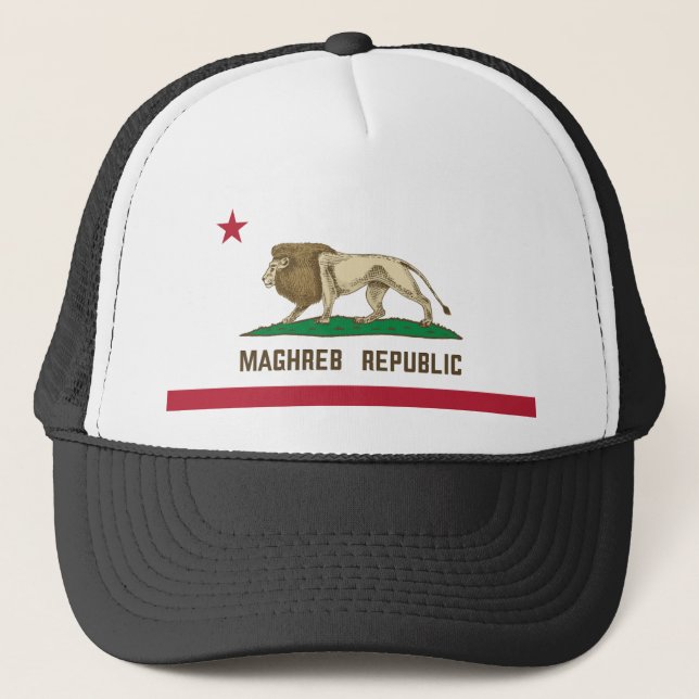 Maghreb Republic Lejon Flagga Berber Pride Keps (Framsida)