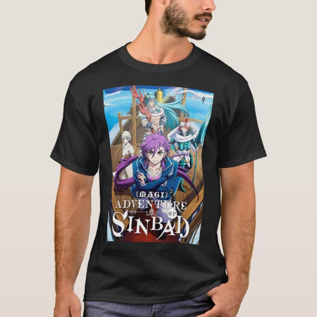 Magi Äventyr i Sinbad T Shirt (Framsida)