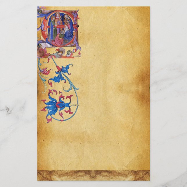 MAGI CHRISTMAS PARCHMENT Red Gem Brevpapper (Framsida)
