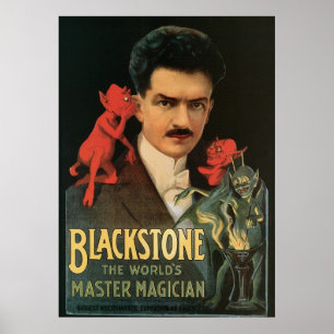 Magi för vintage för trollkarl för Blackstone ~ Poster
