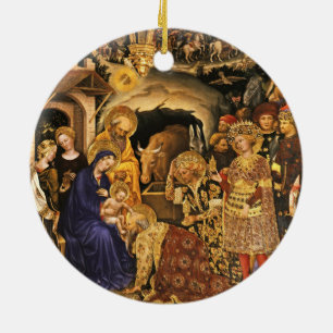 MAGI Gentile Da Fabriano, Jul Julgransprydnad Keramik