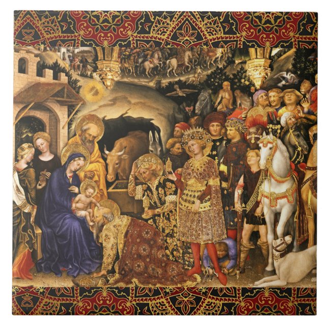 MAGI Gentile Da Fabriano, Jul Kakelplatta (Framsidan)