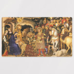 MAGI Gentile Da Fabriano, Jul Klistermärke<br><div class="desc">Digital collage version och bildframställning utförd av Bulgan Lumini (c) Gentile Da Fabriano , Adoration of Magi 1423.</div>