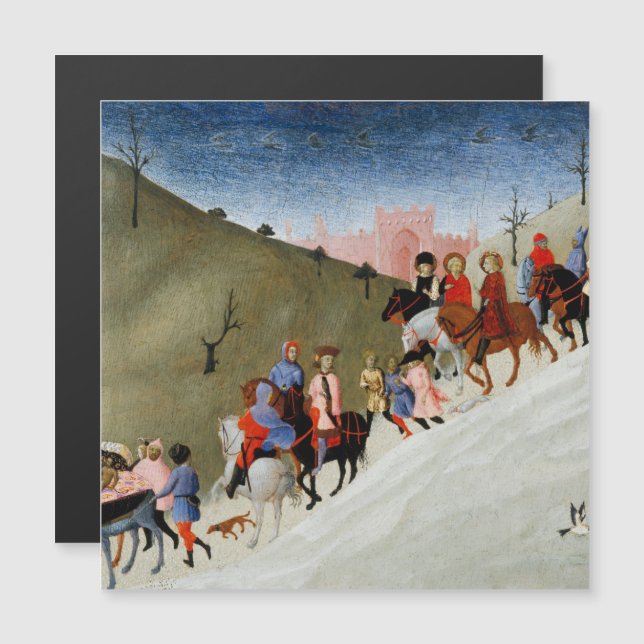 Magi Helgdag-kortets resa (Fram/baksida)