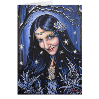 Magi i vinternatten hälsningskort