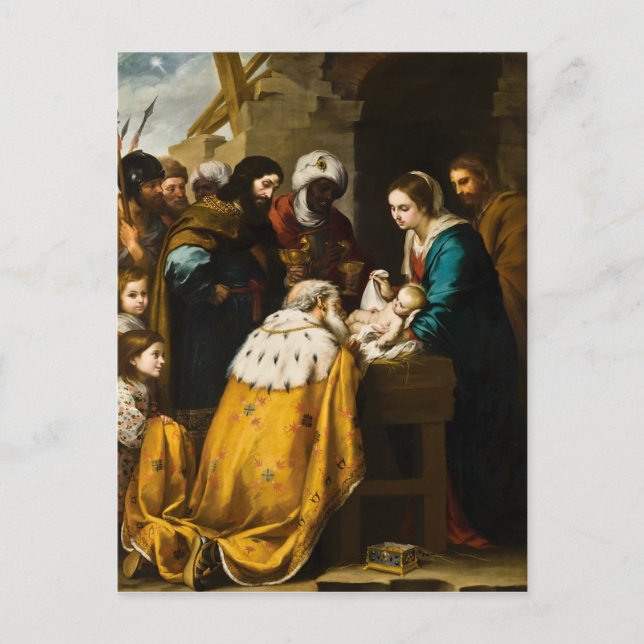 Magi Nuvarande Jesus Gifts Vykort (Framsida)