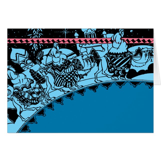 Magi Passing by Hälsningskort (Framsidan Horizontal)