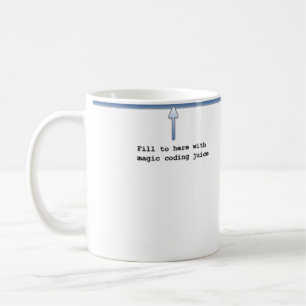 Magi som kodifierar fruktsaft kaffemugg
