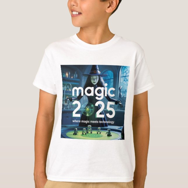 Magic 2025: The Fusion of Technology and Magic T Shirt (Framsida)