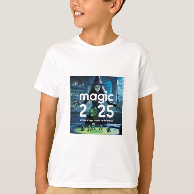 Magic 2025: The Fusion of Technology and Magic T Shirt (Framsida)