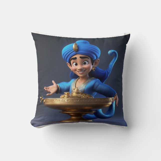 Magic-3D-Tecknadens Genie Design Kudde (Framsida)