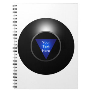 Magic 8 Boll - Din text Anteckningsbok Med Spiral