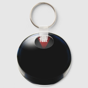 Magic 8 Boll (lägg till ditt svar) Nyckelring