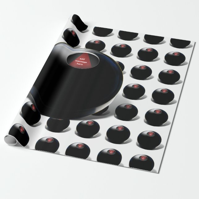 Magic 8 Boll säger: "Outlook är bra!" Presentpapper (Utrullad)