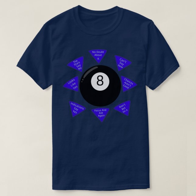 Magic 8 Boll T Shirt (Design framsida)